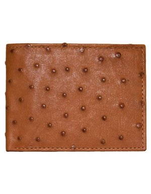 Luvsa OSTW11 Exotic Full Quill Genuine Leather Ostrich Crown Wallet