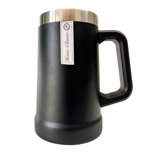 Home Classix Tankard - Stainless Steel - Double Wall Mug - 710ml