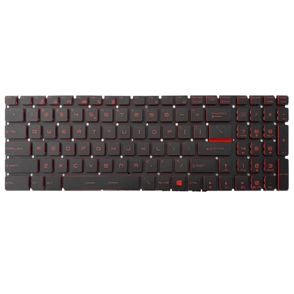 Red US Layout Keyboard Compatible with MSI GL65 GL72M GP62 Laptop Keyboard