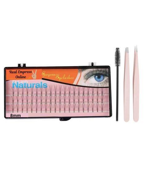 REO - Gorgeous 3D Effect C-Curl Individual Cluster Eyelashes With Tools