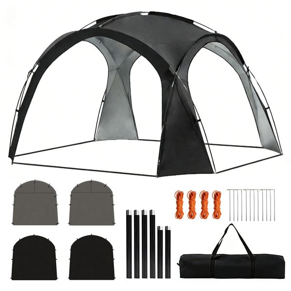 Dome Canopy Tent Sunproof Outdoor Vault Tent, Gazebos, Camping Awnings