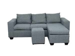 Andre 3 Seater Sofa - L Shape - Grey
