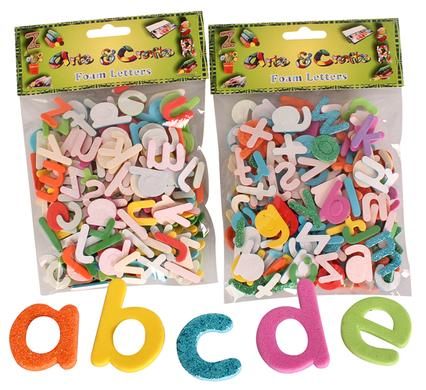 Bulk Pack 8 x Art &amp; Craft Foam Letters - Assorted Packs
