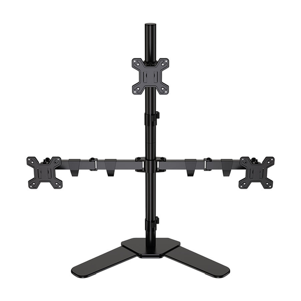 3 Monitor Desk Mount Monitor Arm Stand Adjustable for 17-32 inch Screens