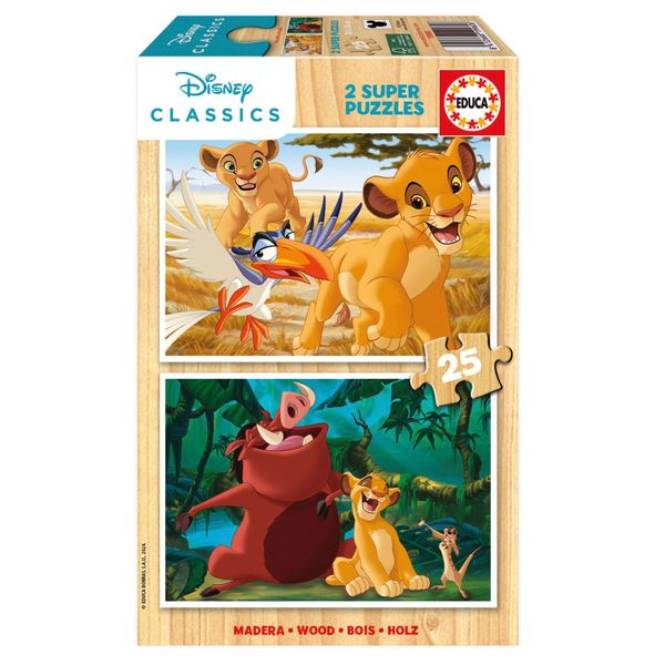 Educa Disney - Lion King Puzzles (2x25 Pieces)