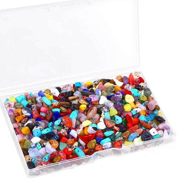 400 Pcs Crystal Gemstones Beads For Jewelry Ring Making