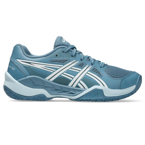 ASICS Kids' GEL-POWERBREAK Netball Shoes - Saba Blue/White