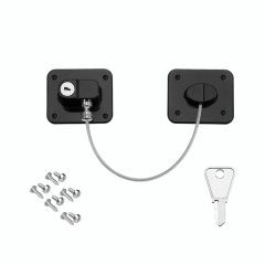 1 Pcs Refrigerator Lock Fridge Lock with Metal Wire Protection