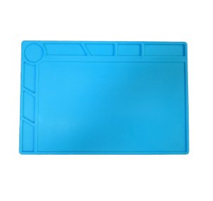A4 Heat-resistant Silicone Soldering Mat with Screw Compartments