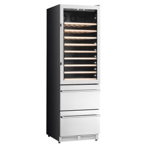 SnoMaster 108 Bottle Upright Wine Cooler + 2 Refrigerator Drawers (VT-194D)