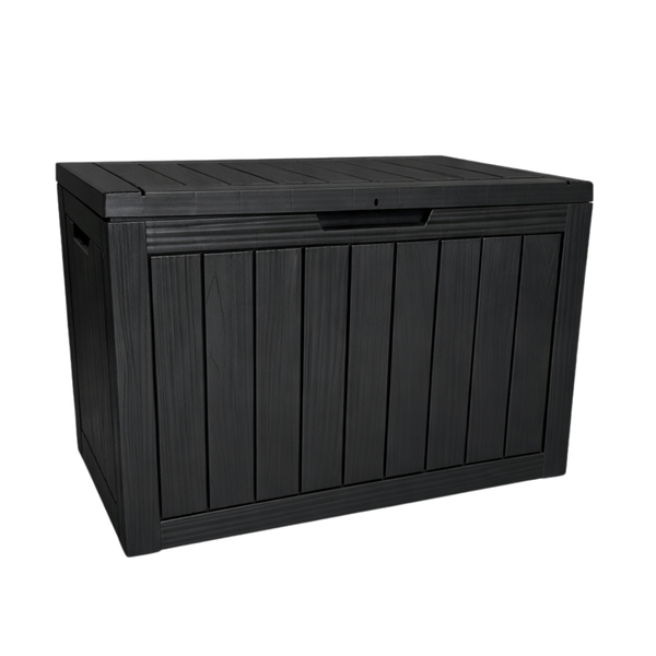 Outdoor Resin Storage Box 170L - Waterproof&amp; UV-Resistant Patio Storage