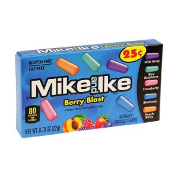 Mike and Ike Berry Blast Flavored Chewy Sweets Snack 22g - Pack 6