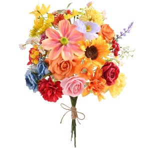 Artificial Flowers for Spring Summer Wedding Flowers DIY Bridal Bouquet