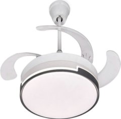 White AS-51079 48 LED Designer Fan Light 72w 3 Adjustable Light Settings
