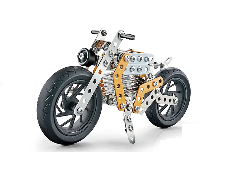 HEMCO Kids Brain Development Screw And Nut Metal Puzzle Bike 162 Piece -6609