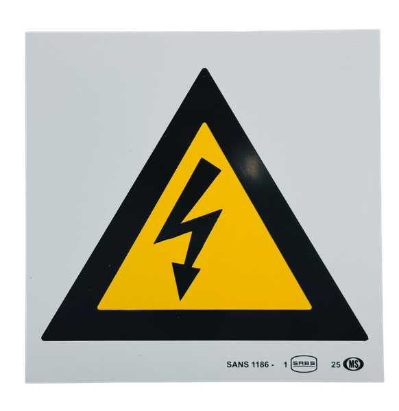 MS Warning Electric Shock (190x190mm)