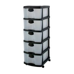 5 Maxi Drawer Storage Tower with Wheels