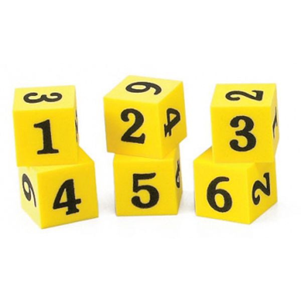 EDX Education Dice Foam Number- 6 Piece 2cm
