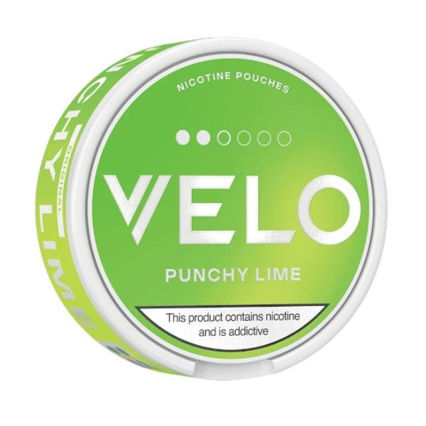 Velo Slim Nicotine Pouches - Punchy Lime 8mg - 1 Pack (20 Pouches)