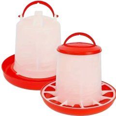 3L Poultry Waterer &amp; 3kg Poultry Feeder Set