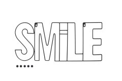 Smile Photo Frame - Magnetic Photo Holder