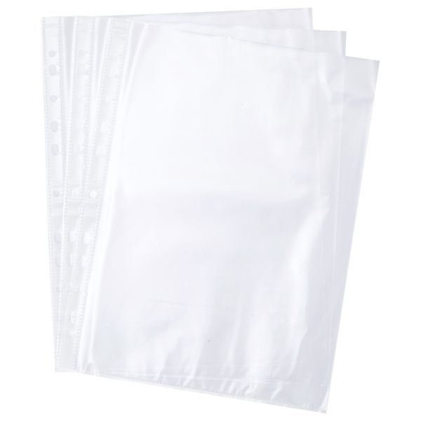 Deli A4 35 Micron Sheet Protector Plastic Pockets 100 pcs
