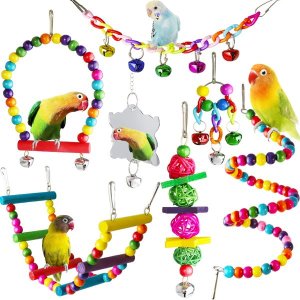7 Pcs Bird Budgie Toys