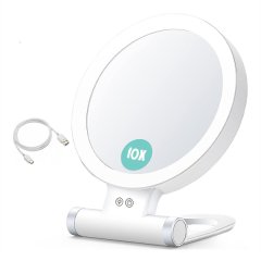10 x Magnifying Makeup Mirror with Lights and Magnification