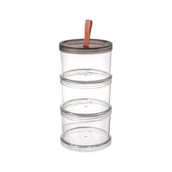 3-Tier Clear Seasoning Tower - Transparent