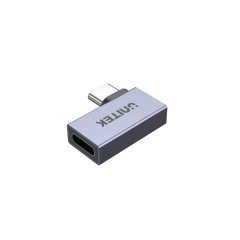 Unitek A1040GY | 240W 8K @60Hz USB4.0 90 L-Shape Angled Adapter