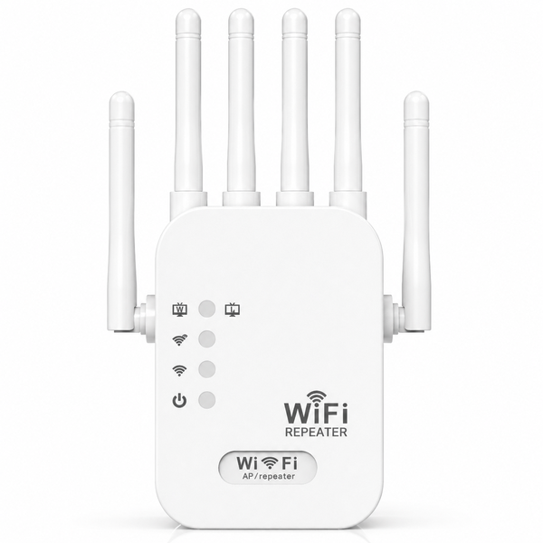 WiFi Range Extender 1200Mbps Dual Band 6 Antenna Signal Booster