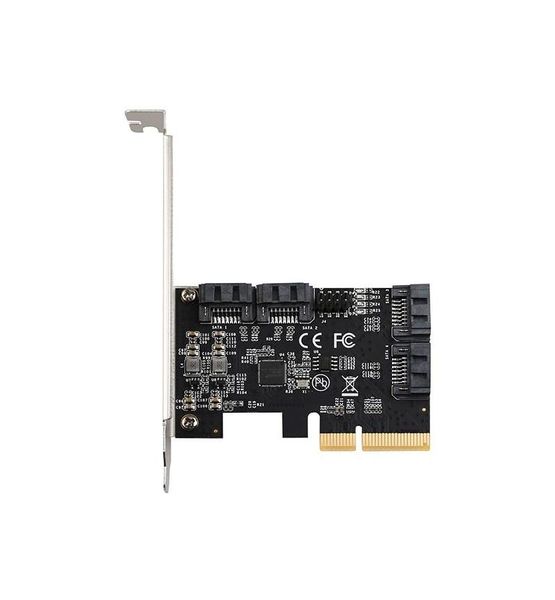 MT 4 Port SATA III 6Gbps PCIe x1 Add-On Card