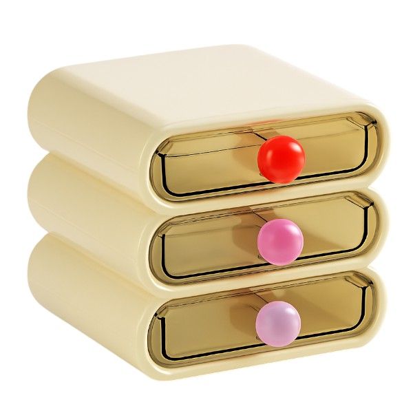 3-Tier - Space-Saving Vanity Organizer - Multicolor