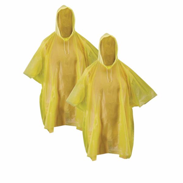 Camping Adults Hooded Ponchos Set of 2