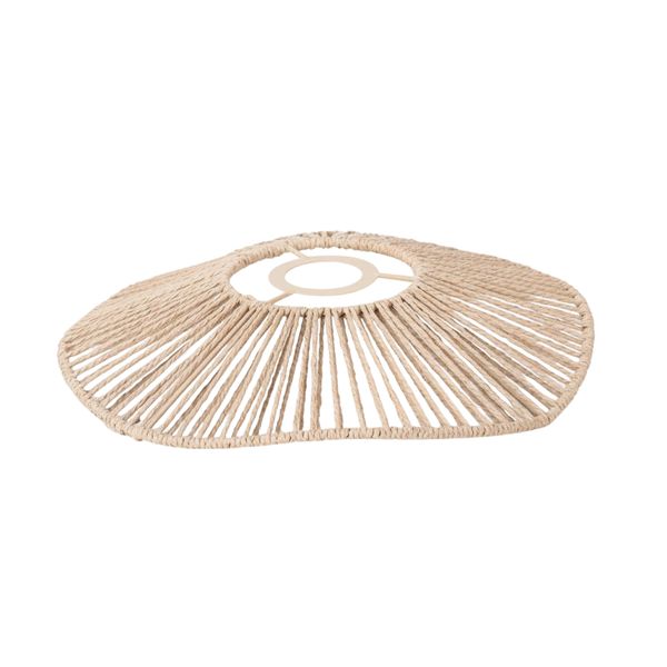Rattan-Style Ceiling Lamp Shade - Decorative Paper Rope DIY Lampshade