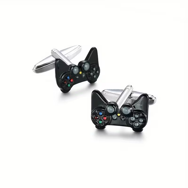 PlayStation Controller Style - Black Metal Controller Cufflinks Set