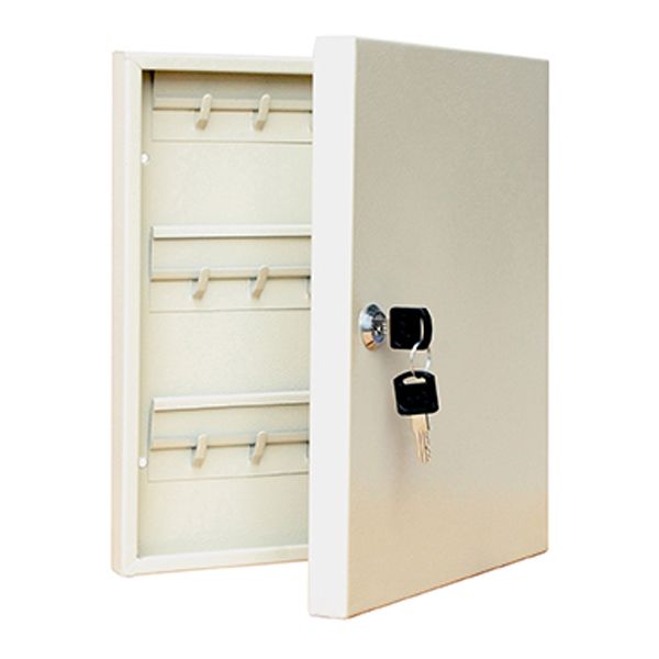 Metal, Lockable Key Cabinet - 15 Key Capacity
