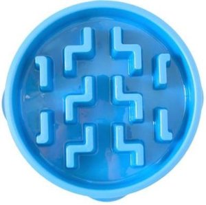 Outward Hound Fun Feeder Notch Blue
