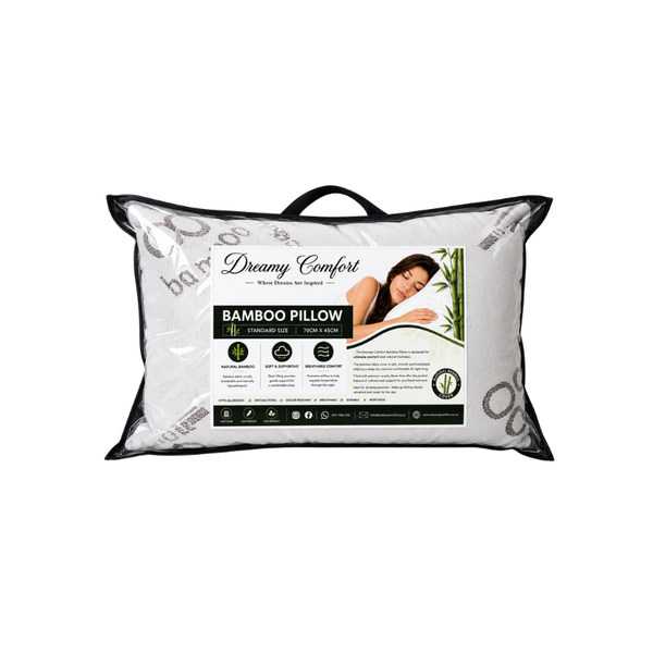 Dreamy Comfort Bamboo Pillow - Standard Size 70cm x 45cm
