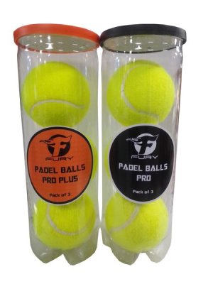 Fury Padel Balls - Twin Pack of 3