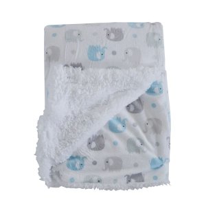 Snuggletime Mink Sherpa Blanket - Elephant