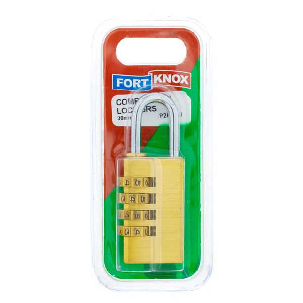 FORT KNOX Combination Padlock Brass 30mm Q:1 P2K20U