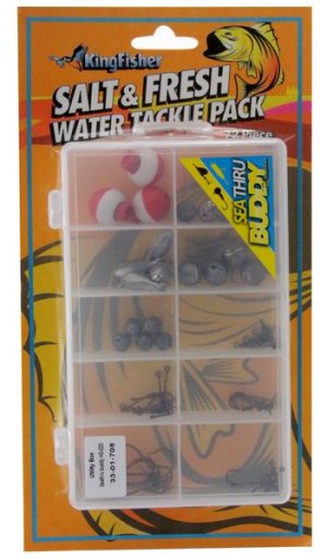 Salt &amp; Fresh Water 72 Piece Fishing Tackle Kit