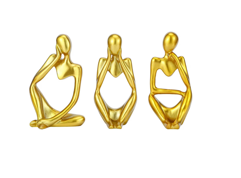 ABTOR Three Sculptural Ornaments, Suitable For Living Room Furniture