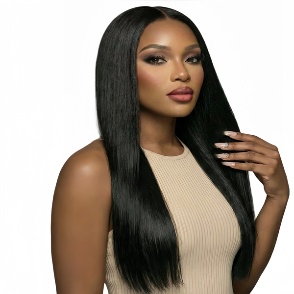 Eligababy 24 inch Straight Wig - Human Hair with 13x4 Lace Front