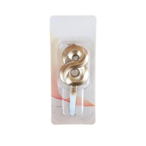 iKids Golden Birthday Candle - Number 8