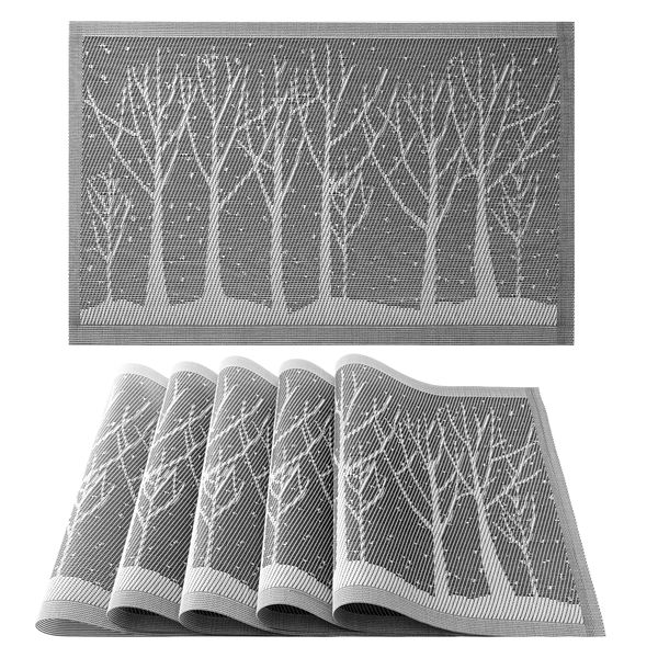 Creative Deco Set of 6 Exquisite Dining PVC Designer Placemats