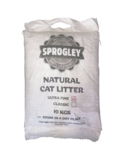 Sprogley Ultra Fine Cat Litter 10kg