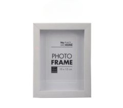 Minimal White Shadow Frame 10×15 cm - Stylish Desk or Wall Display