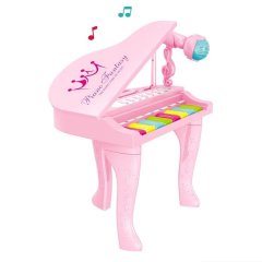 8 Keys Electric Musical Grand Piano Toy With Microphone